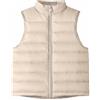 BESTORI Bambini Gilet Piumino Giacca Senza Maniche Gilet Trapuntato Cerniera Caldo Leggero Antivento Capispalla per Bambina Bambino, Beige, 9-10 anni