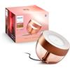 Philips Hue Lampada Smart da Tavolo Iris, Luce Bianca e Colorata, Bluetooth, 8.2W, Rame