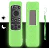 CTRLBETTER Custodia Telecomando in Silicone Compatibile Con Samsung OLED TV SolarCell BN59-01432A BN59-01432J BN59-01455E BN59-01437A Telecomando Copertura Protettiva Antiurto Con Verde Fluorescente e Cordino