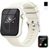 zaisia Smartwatch Uomo Donna, 1.85 Orologio Smartwatch con Chiamare/Rispondere, Molteplici modalità Sportive con Contapassi/Sonno/Cardiofrequenzimetro, IP68 Smart Watch per Andorid iOS