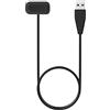 MoKo Caricatore con Pulsante di Ripristino Compatibile con Fitbit Charge 6/Charge 5/Fitbit Luxe Activity Tracker, Caricabatterie Magnetico con Cavo di Ricarica USB da 100 cm, Nero