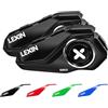 LEXIN G2P Interfono Moto Bluetooth (Coppia), Sistema Comunicazione Casco 1000m fino a 6 Rider, Audio HD con Radio FM, Bluetooth 5.0, 4 Cover Colorate Intercambiabili, Impermeabile IP67, Universale