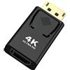 Aolirot Adattatore da Displayport a HDMI, Adattatore DisplayPort to HDMI DP Maschio a HDMI Femmina Convertitore Supporto Audio 4K 1080P, per HDTV, Monitor, Proiettori, Portatili e Altri