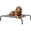 Navaris Brandina Sopraelevata per Cani - Lettino Rialzato Rinfrescante - Letto per Taglia Media - Brandina per Cane e Gatto Max 25 kg in Textilene - 90 x 64 cm - Grigio