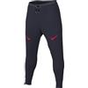 Nike Pantaloni da Running Aeroswift Dri-Fit ADV da Uomo, Obsidian/Bright Crimson, FN3361-451, S