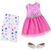 Glitter Girls - Rimanete scintillanti! - Vestito e leggings a pois - Abbigliamento regolare - Vestiti per bambole rosa - Accessori per bambole da 36 cm - 3 anni +