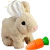 YOUYIKE Giocattoli di Coniglio per Bambini, Coniglio Peluche Interattivo per Ragazze, Coniglio con Suoni e Movimenti, Simulazione Peluche, coniglietto di peluche per Pasqua, regalo di Natale
