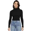 Calvin Klein Jeans Easy Cropped Sweater J20J222722 Maglioni, Nero (CK Black), L Donna