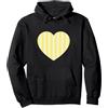 Urban Classic Trends Carino Retro Bianco Giallo Strisce Pattern Grafica Minimalista Felpa con Cappuccio