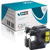specmark 40918 S0720730 - Nastro per etichette, 9 mm x 7 m, 2 pezzi, nero su giallo