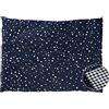 Dr. Berger Cuscino con noccioli di ciliegia a 1 camera contro tensioni e dolori alle spalle, schiena e collo, cuscino termico 30 x 20 cm, adatto per forno a microonde e forno (blu)
