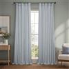 HPD Half Price Drapes BOCH-LN185-P oscuranti in Finto, Lunghe 248 cm, lussuose Tende in Lino per Camera da Letto e Soggiorno (1 Pannello), 127 x 227 cm, Erica, Grigio mlange, W 50 x L 96 (1 Panels)