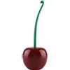 Garsent Scopino Bagno e Portascopino WC a Forma di Ciliegio, in Acciaio Inox Portatile da Bagno Set di spazzole per Pulizia Spazzola con Base per Bagno.(Rosso)