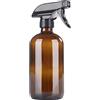 ASTRQLE Bottiglie spray vuote in vetro ambrato da 500 ml, ricaricabili, con manico a grilletto, regolabile, per soluzioni di pulizia, oli essenziali, piante