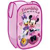 SUPERDIVER - Cesto pieghevole di Topolina e Paperina - Licenza Ufficiale Disney Minnie Mouse - Perfetto per giocattoli e vestiti - 36x36x58 cm - Ideale per bambini e bambine.
