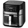 My Wave - Friggitrice ad aria con finestra - Ideale per cucinare senza olio - Friggitrice da 8 litri - Include 7 programmi per diversi alimenti - Raggiunge i 360 ºC - Con controllo digitale