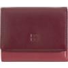 DUDU Portafoglio Donna Piccolo in Pelle RFID con Portamonete a Clic Clac Compatto 6 Porta Carte Tessere Burgundy