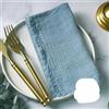 KEWPLW 12 pezzi 42 * 42 cm Tovaglioli di stoffa Asciugamano di garza di cotone Tovagliette da pranzo Tovagliolo per cena per feste Decorazione della tavola-Blu polvere