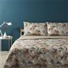 Bassetti Completo Copripiumino Matrimoniale Set Letto Copripiumone Due Piazze, Cotone Sacco con Lenzuolo Sotto con Angoli e 2 Federe (Ginko Beige)