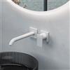 Fortis square rubinetto lavabo a parete, per corpo incasso Toya, 8420811MW, Scala; Toya; Zola bianco opaco [Rubinetteria Bagno > Rubinetteria Lavabo]