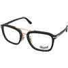 Persol PO0204V 95 | Occhiali da Vista Graduati | Prova Online | Metallo | Quadrati | Nero, Oro | Adrialenti