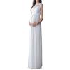 Huixin Donne Incinte Pizzo Abito Lungo da maternità da Costume maternità Abito Puntelli Abbigliamento Abito Premaman Elegante Moda Senza Maniche Girocollo Pizzo Abito Premaman maternità