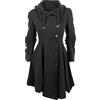 Sunnyuk Primaverile Cappotto Donna in Misto Lana, Antivento Invernale Maniche Lunghe Cardigan Con Risvolto, Confortevole Chic Monopetto Taglie Forti Con Bottoni Trench, Cammello Caldo di Lana Cappotto