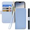 Butnyeoe Cover per Huawei P20 Lite Case,Custodia Huawei P20 Lite Libro,Trama Litchi PU Pelle Protettiva Portafoglio Flip/Folio Wallet Case Con Slot per Schede e Magnetica Supporto,Blu Chiaro