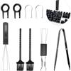 Qneneam 9 Strumento di Rimozione per Pulizia Tastiera, Estrattore per Copritasti Compatibile Tastiere Meccaniche ed Elettroniche, Include Pinzette di Precisione e Spazzole Pulenti per Manutenzione PC e Laptop