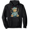 Funny Pajama Teddy Bear Snoozy Teddy Bear in comodo pigiama per gli amanti del sonno Felpa con Cappuccio