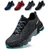 TQGOLD Scarpe Antinfortunistiche Uomo Leggere Comodo Donna Scarpe da Lavoro con Punta in Acciaio Ammortizzazione Traspiranti Antiscivolo Scarpe Protettive Industriali(Grigio,43EU)