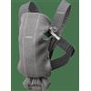 Babybjorn Mini - Marsupio Neonato Morbido Zaino Porta Bebè da 0M+ fino a 12M colore Grigio scuro