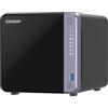 QNAP TS-432X-4G server NAS e di archiviazione Tower Alpine AL-524 4 GB DDR4 QTS Nero [TS-432X-4G]