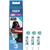 Oral-B Testina Di Ricambio per Spazzolino Kids Star Wars. Confezione Da 3