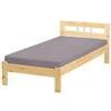 Letto singolo in legno di pino massello 96x205x72 cm
