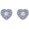 SWAROVSKI ORECCHINI A LOBO HYPERBOLA CUORE, BLU, PLACCATO RODIO 5683576