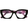 Occhiale Da Lettura Premontato Twins Platinum Grecale Nero Rosa Demi +3.00 Diottrie 1 Paio