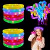 HONPHIER 12PCS Tubi Pop Giocattolo LED Tubi Allungabili Gioco Colorati Pop Tube Giocattoli Sensoriali per Bambini Tubi Luminosi per Feste (Arcobaleno)