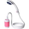 Laserbeak Campeggio Doccia Doccia Esterno Doccia palmare Doccia elettrica, Acqua Regolazione,4800 mAh Batteria Ricaricabile, spegnimento Flow Control e valvola （Rosa）