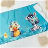 Kiokids TELO MARE BAMBINI IN MICROFIBRA - CELESTE