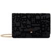 Elisabetta Franchi borsa donna in raso lettering Nero