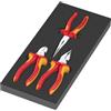Wera 9784 Termoformato in spugna pinze KNIPEX Set VDE 1, 3 pezzi