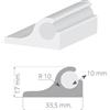 Tessilmare Profilo in PVC per Cuscineria mt4