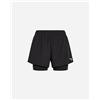 Diadora Run Crew 2in1 W - Short Running - Donna - Nero