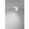 Perenz Illumina Faretto in alluminio colore bianco Oddy 1 luce attacco GU10 orientabile 6x6cm