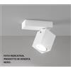 Perenz Illumina Faretto in alluminio colore nero Oddy 1 luce attacco GU10 orientabile 6x6cm