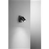 Perenz Illumina Faretto in alluminio colore nero Oddy 1 luce attacco GU10 orientabile d.6cm