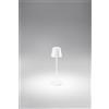Perenz Illumina Lampada da tavolo ricaricabile a batterie Diva LED 2W 3000K CRI?80 220-240V 50/60Hz 190Lm dimmerabile doppia emissione bianco opaco