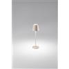Perenz Illumina Lampada da tavolo ricaricabile a batterie Diva LED 2W 3000K CRI?80 220-240V 50/60Hz 190Lm dimmerabile doppia emissione sabbia
