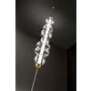 Perenz Illumina Piantana in metallo e vetro trasparente e oro spazzolato Bubbles LED 37W 3000K CRI?80 220-240V 50/60Hz 2960Lm Interruttore on/off e dimmer a pedale